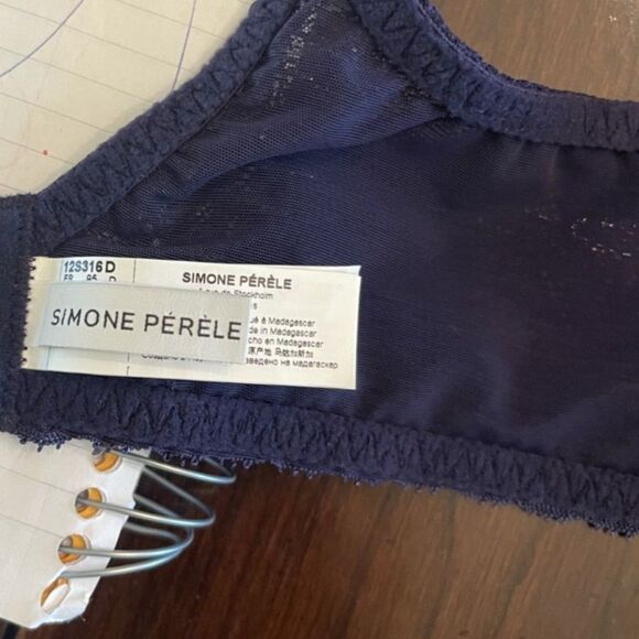 NWT Simone Perele 36D Bra Full Coverage Navy Blue 'Comete Moulded Underwire' - Picture 14 of 14